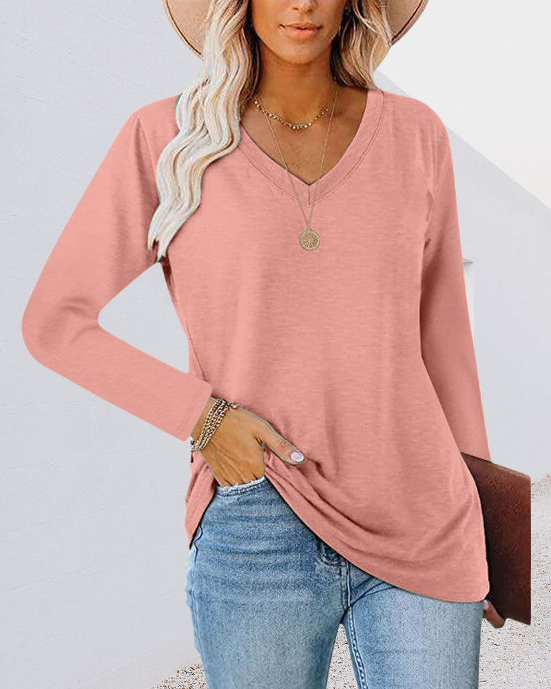 Les chaussures et accessoires pour femmes ne sont pas pertinents, le titre est également incorrect, par conséquent
T-shirt femme manches longues col V