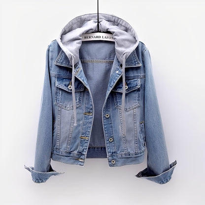 Veste femme tendance avec capuche amovible
