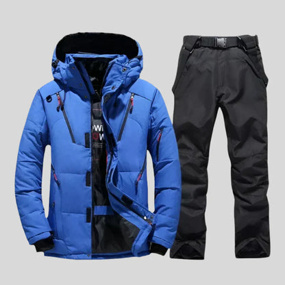 Ensemble de sports d'hiver chaud et isolant pour homme