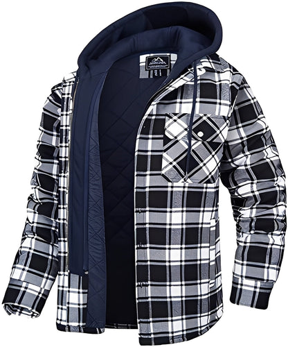 Veste stylée pour homme - Décontractée à carreaux épais