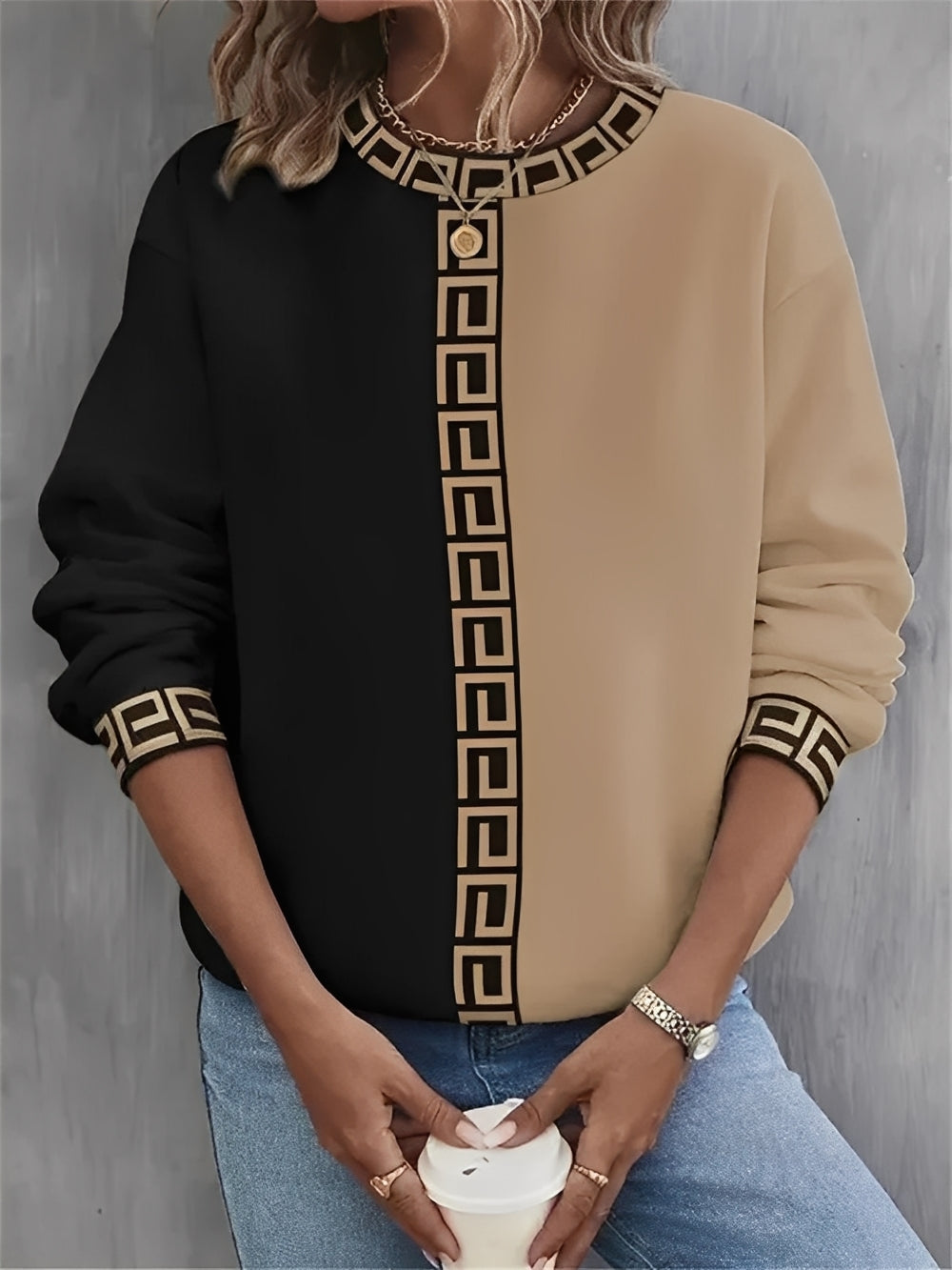 Pull-over élégant pour femme Doux et chaud