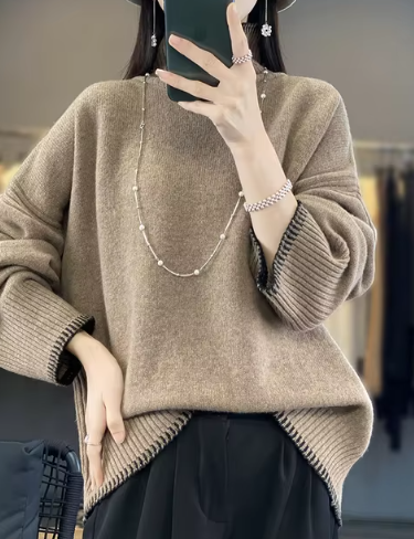 Pulls à col roulé confortables pour femmes