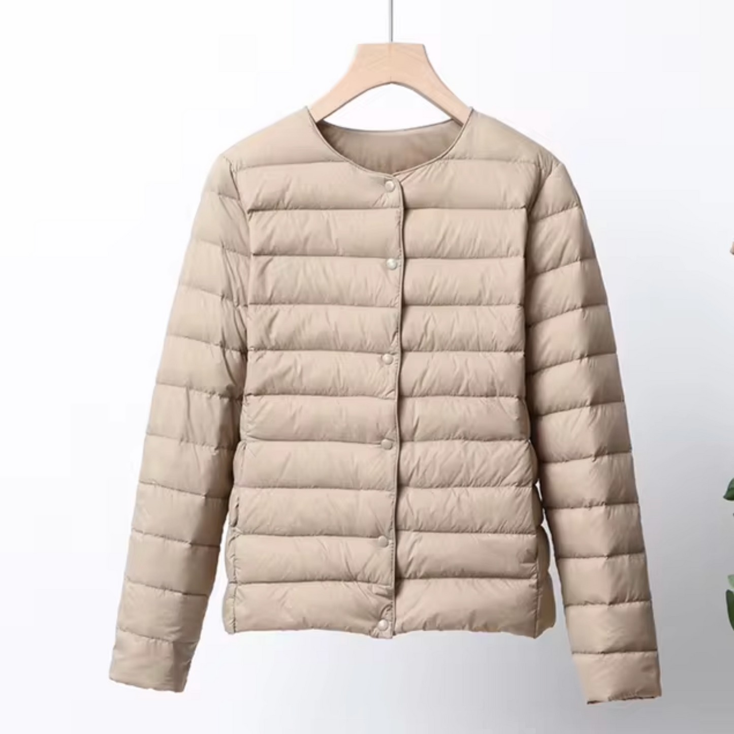 Veste légère pour femme | Doudoune imperméable sans col
