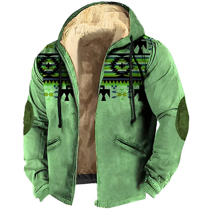 Veste à capuche homme style tribal moderne