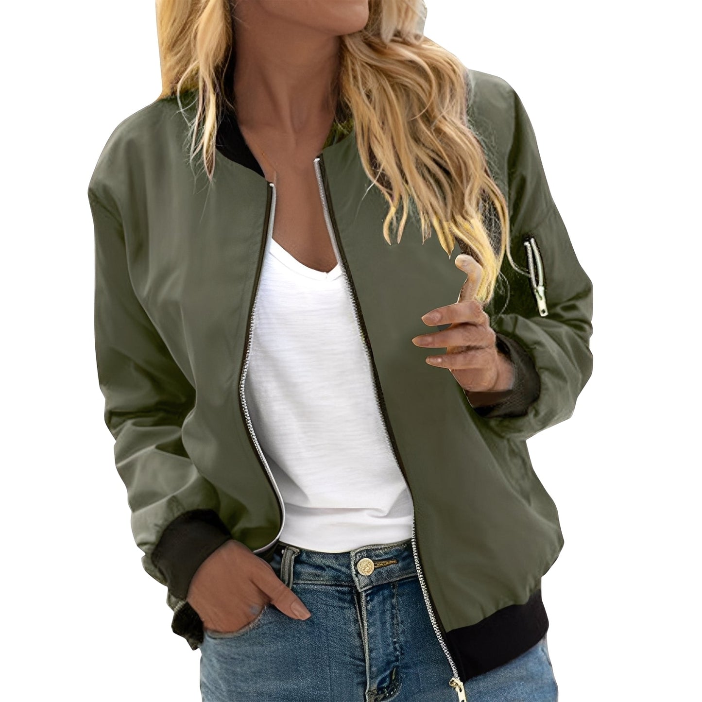 Blouson aviateur femme élégant style rétro-chic