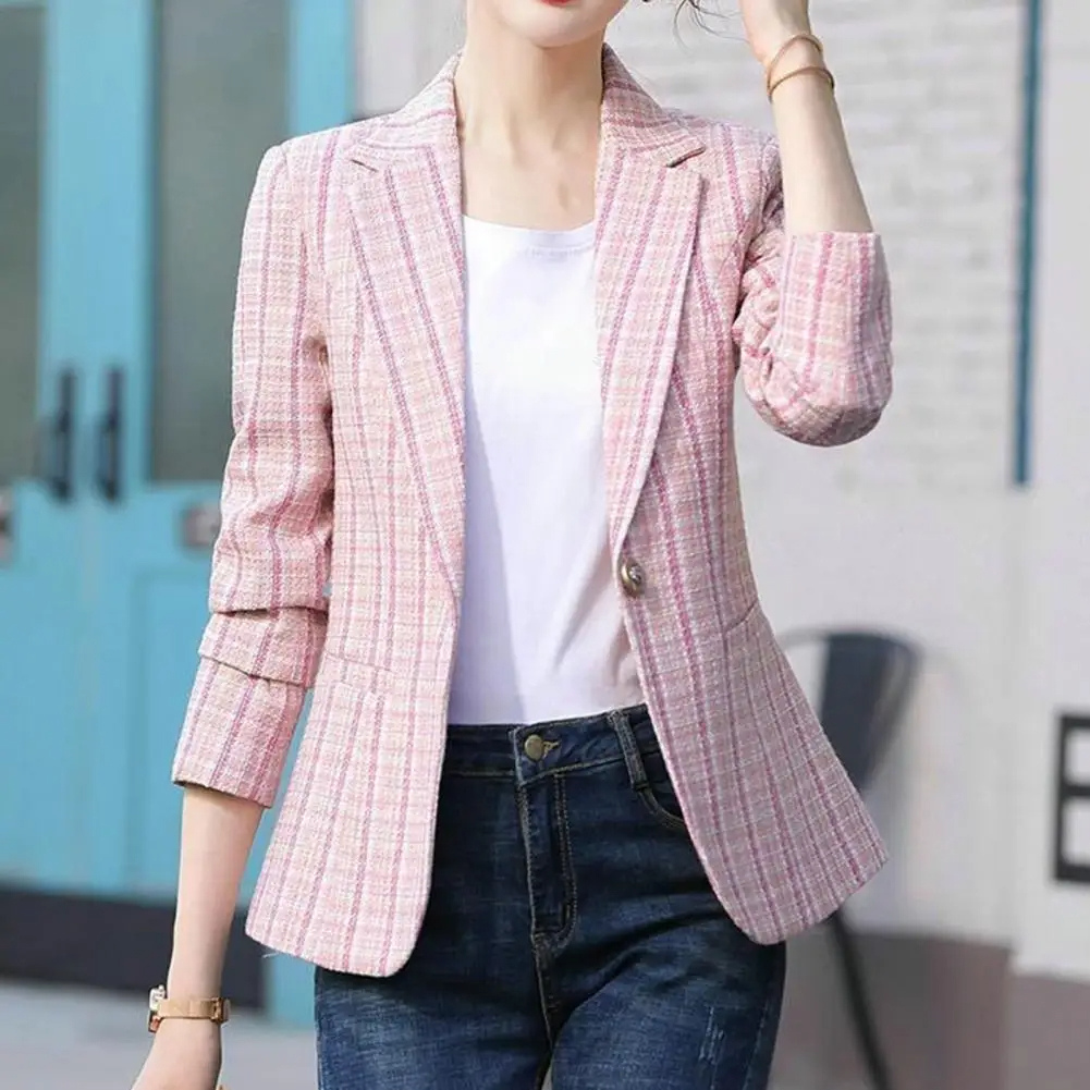 Blazer Élégant Femme Coupe Slim Bureau