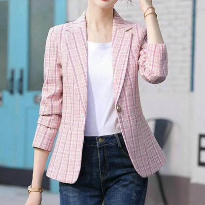 Blazer Élégant Femme Coupe Slim Bureau