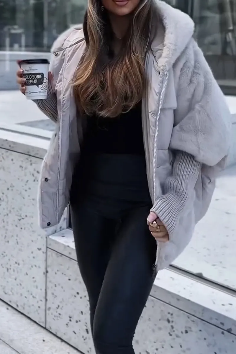 Veste aviateur pour femme avec capuche style tendance