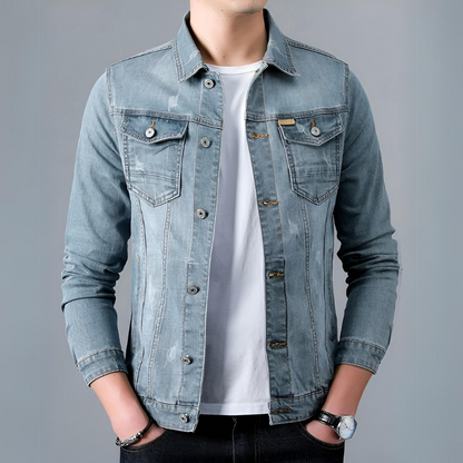 Veste en jean élégante pour hommes Design classique