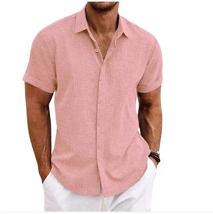Chemise homme Coton Lin Moderne Coupe ajustée