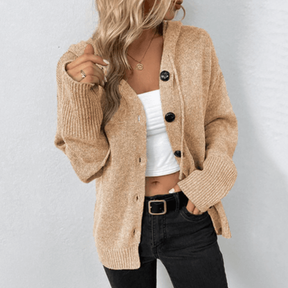 Gilet pour femme chaud tendance boutons automne