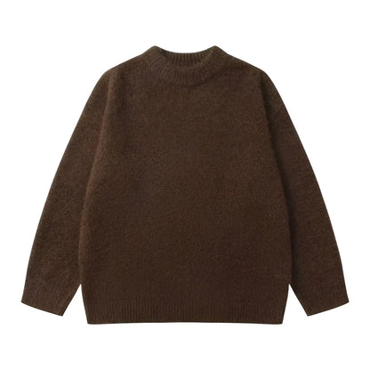 Pull en maille ample Simple Élégant