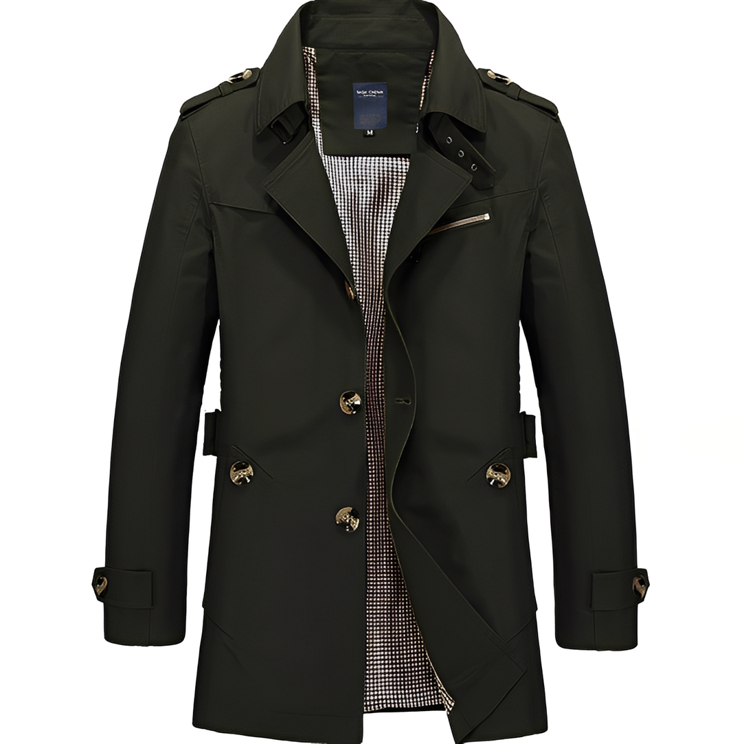 Veste mi-longue décontractée pour homme