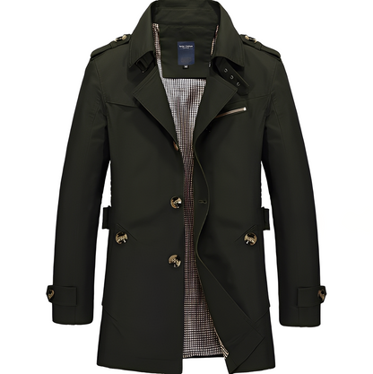 Veste mi-longue décontractée pour homme