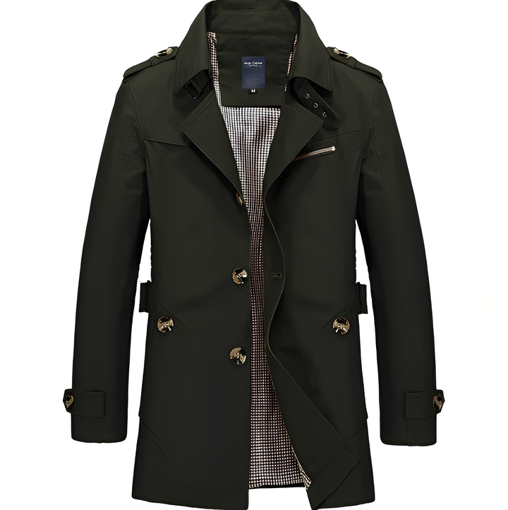 Veste mi-longue décontractée pour homme