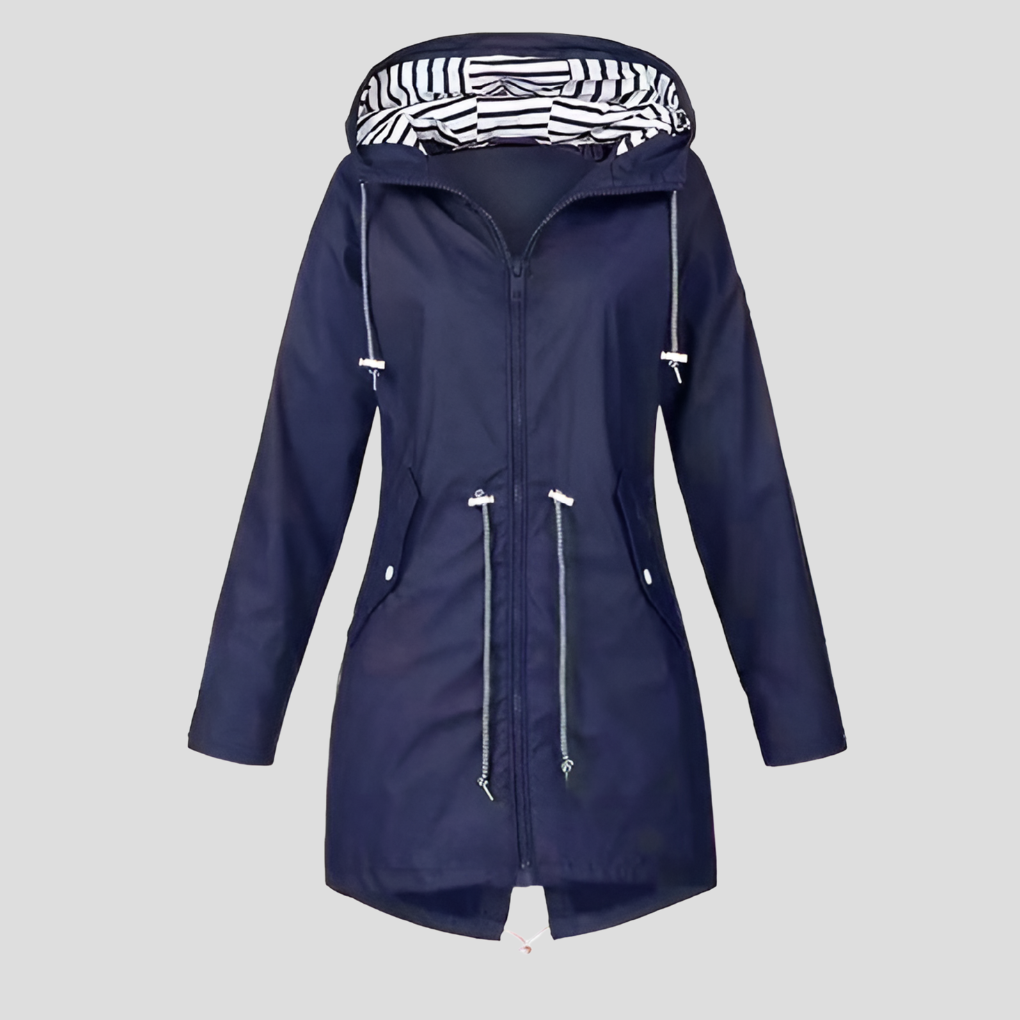 Veste femme imperméable à capuche, veste de pluie