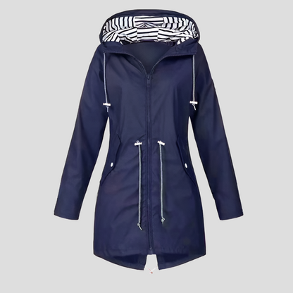Veste femme imperméable à capuche, veste de pluie