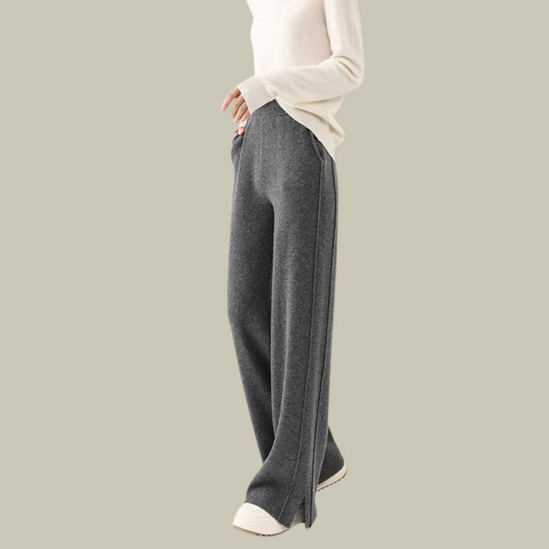 Pantalon en maille ample et confortable pour femme