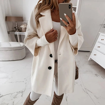 Manteau d'hiver femme stylé, chaud et élégant