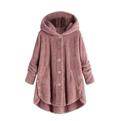 Manteau d'hiver femme chaud capuche élégant