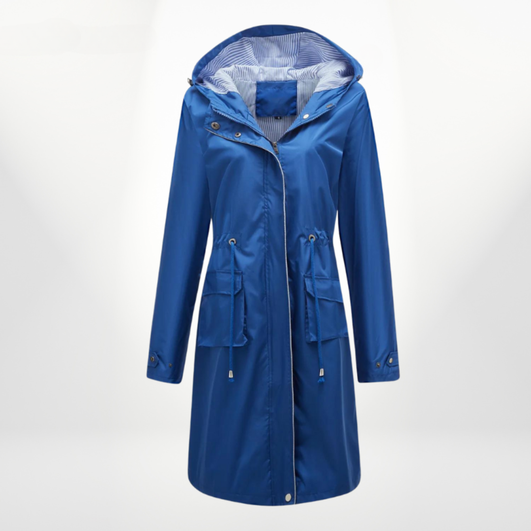 Manteau d'hiver femme mi-long élégant à capuche