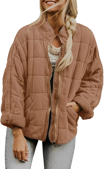 Veste oversize épaisse grande taille pour femme
