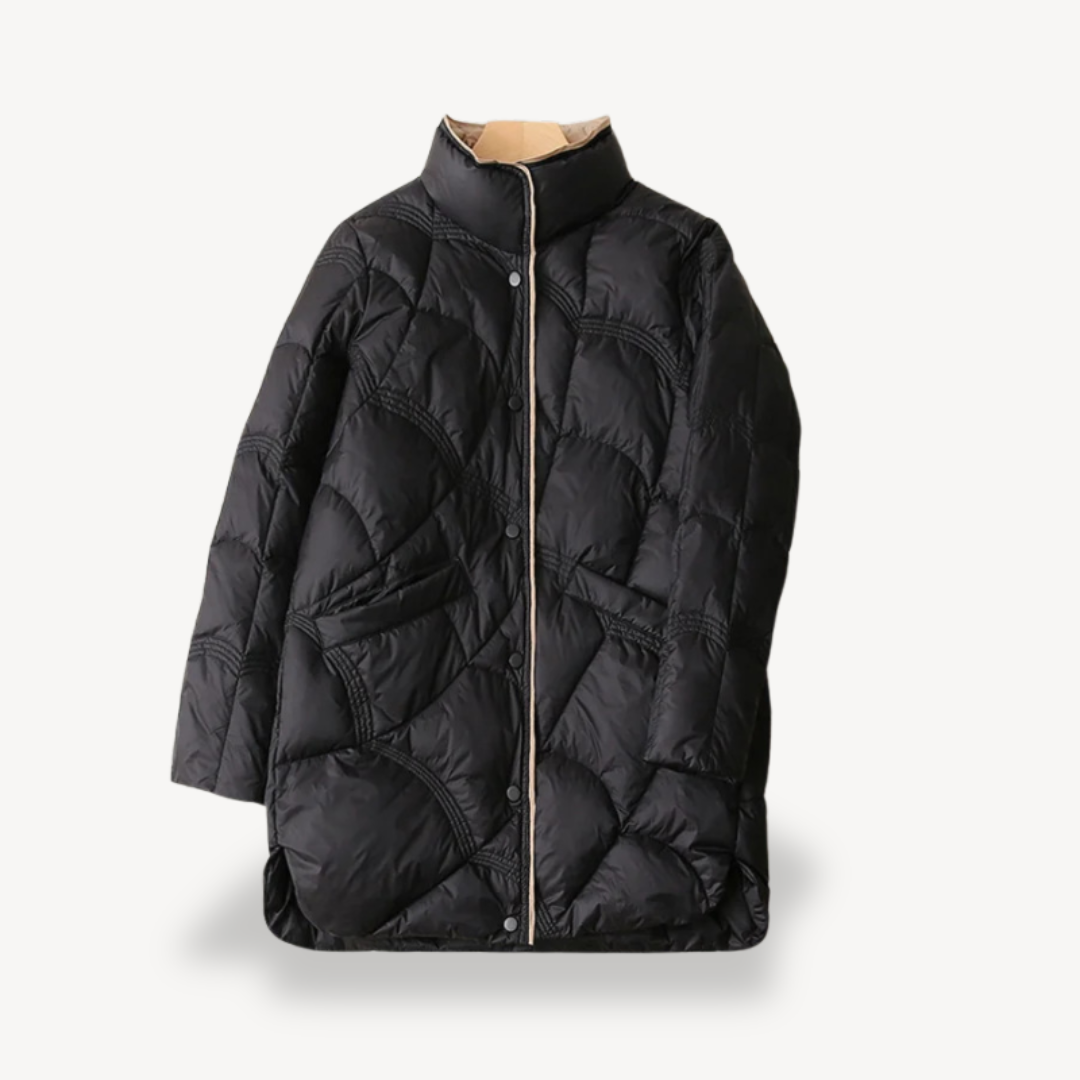 Veste de ski chaude pour femme rembourrée de duvet