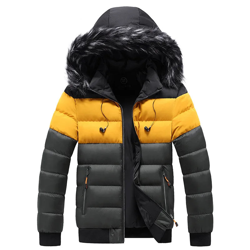 Veste d'hiver Thermo avec capuche en fourrure chaude
