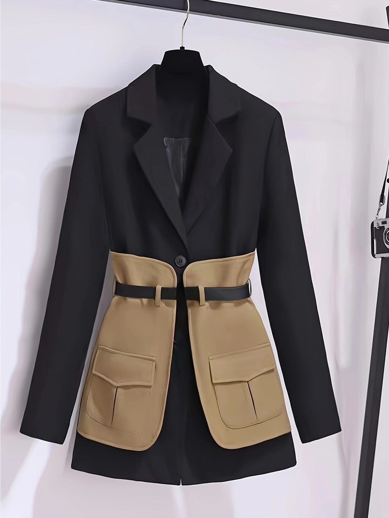 Élégant manteau pour femme style chic britannique