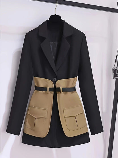 Élégant manteau pour femme style chic britannique