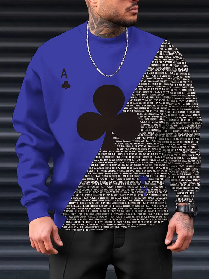 Pull homme manches longues aspect cachemire