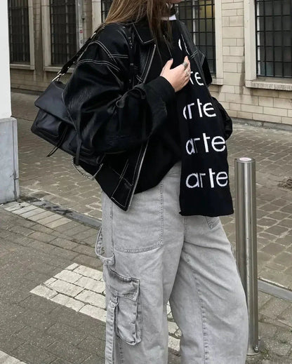 Grande Veste Femme Fermeture Éclair Élégante