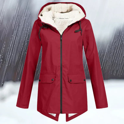 Veste d'extérieur imperméable à capuche chaude et isolante