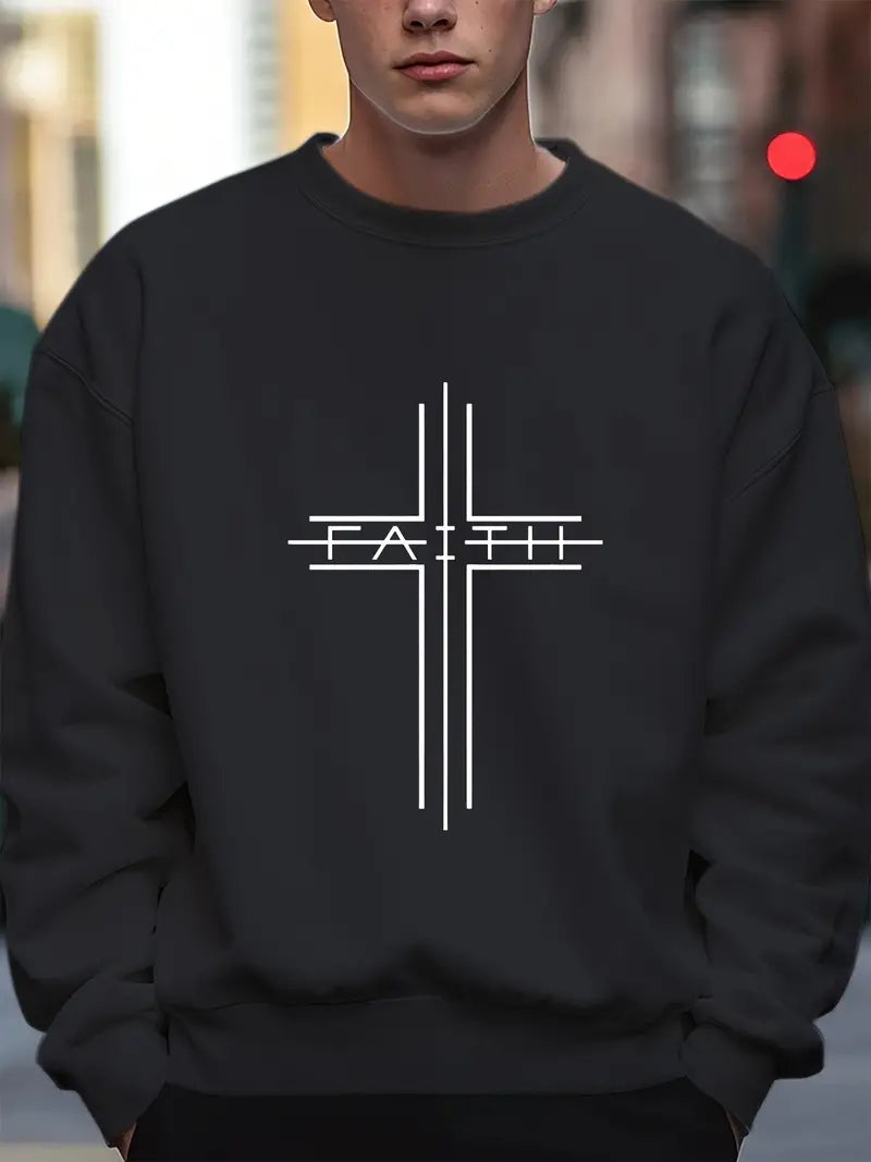 Pull-overs homme motif croix tendance