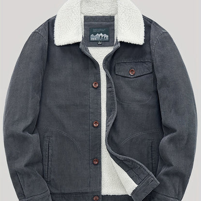 Gilet polaire homme boutons chaud élégant