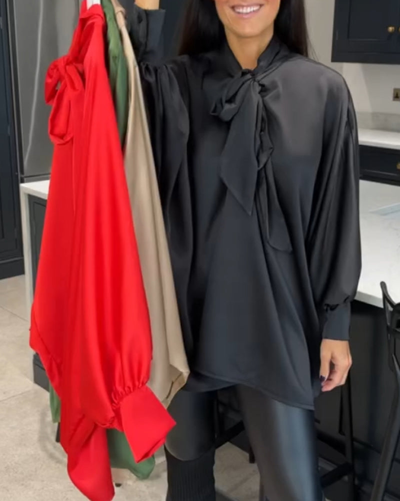 Chemisier élégant Femme Col montant Chic