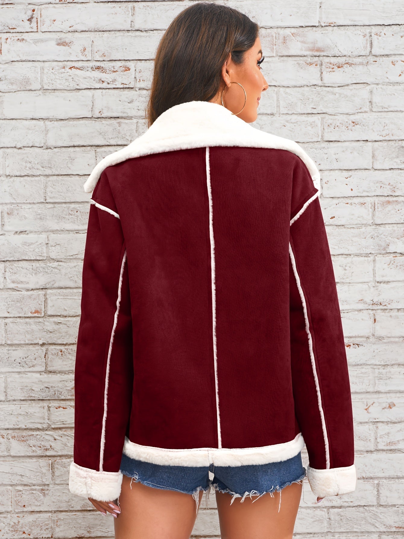 Elegante Damenwinterjacke TeddyLook - IdealeKleiden