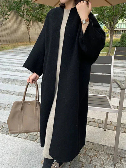 Lisi - Manteau long en laine élégant pour femme