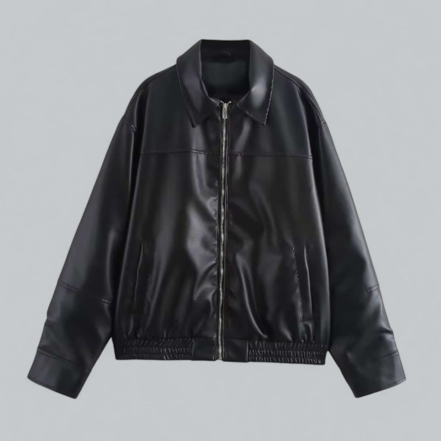 Veste en cuir rétro pour femme