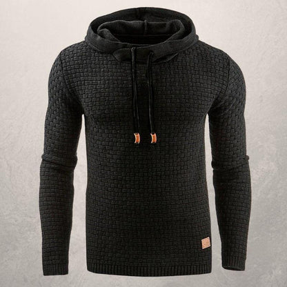 Sweat-shirt à capuche élégant en tricot ajusté