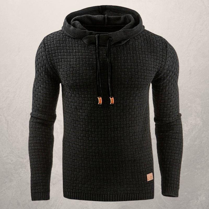 Sweat à capuche femme coupe slim doux motif à carreaux manches longues