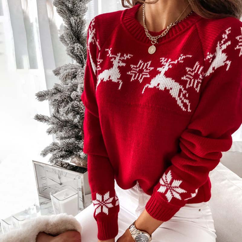 Weihnachtspullover Klassisch Strick Design - IdealeKleiden