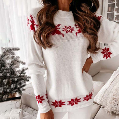 Pull de Noël motif tricot classique