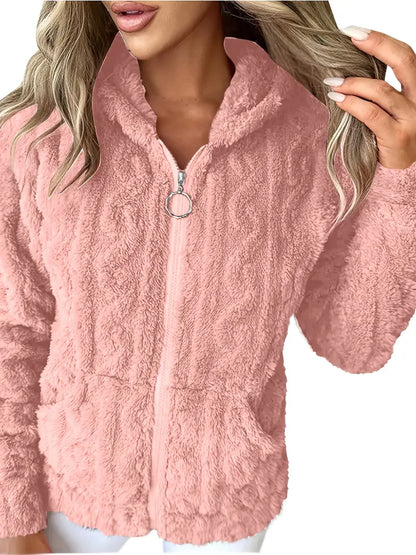 Sweat à capuche doux et confortable avec fermeture éclair