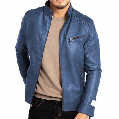 Veste en cuir élégante pour homme