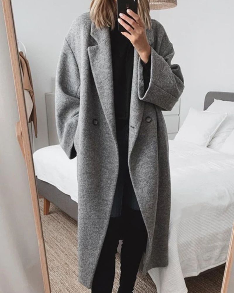 Robe d'hiver chaude | Long manteau élégant pour femme