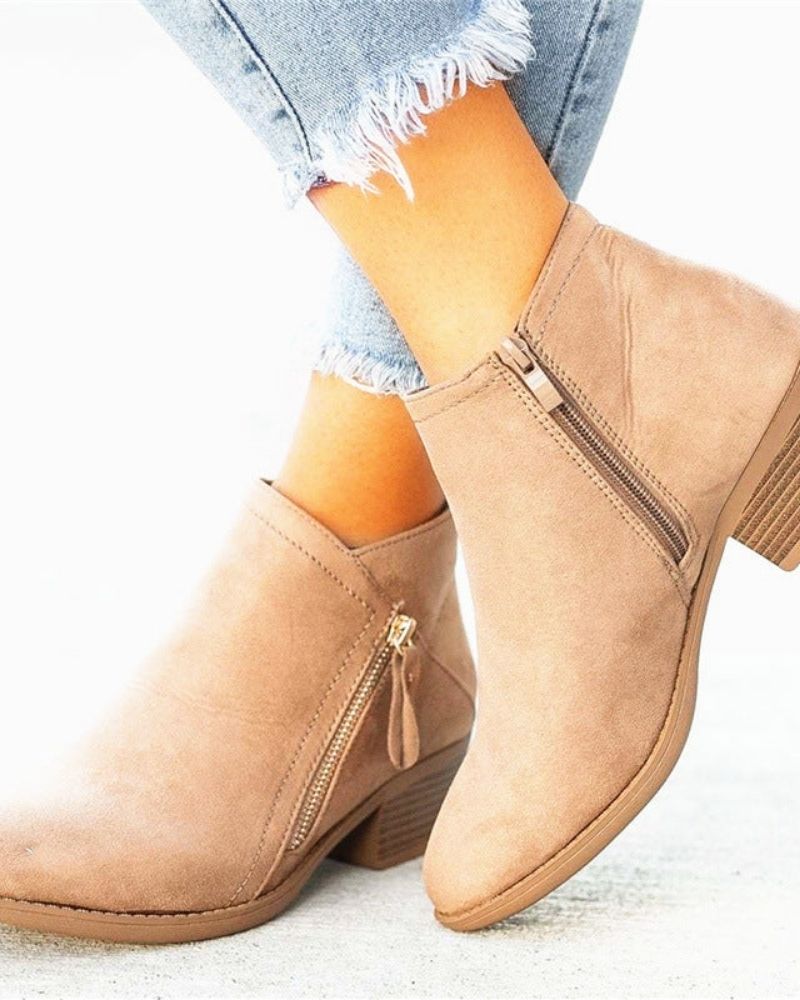 Bottes élégantes | Bottes en cuir sauvages à talons hauts
