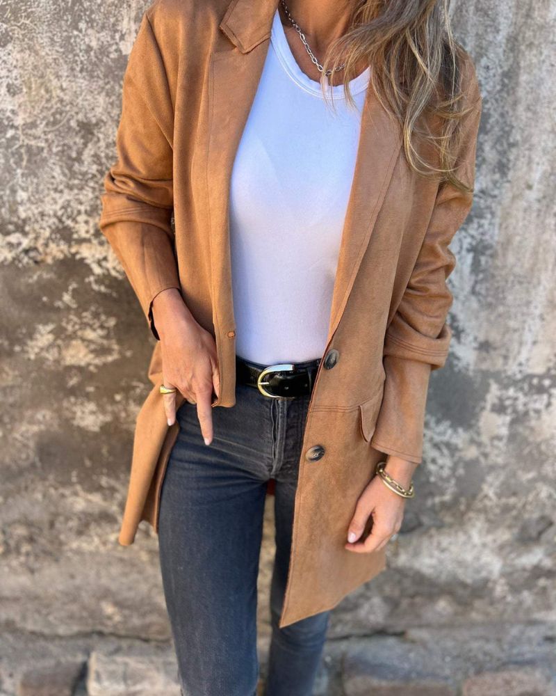 Gilets longs décontractés pour femme