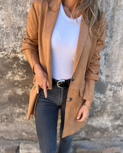 Gilets longs décontractés pour femme