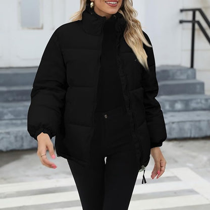 Manteau d'hiver élégant pour femme, doublé chaud